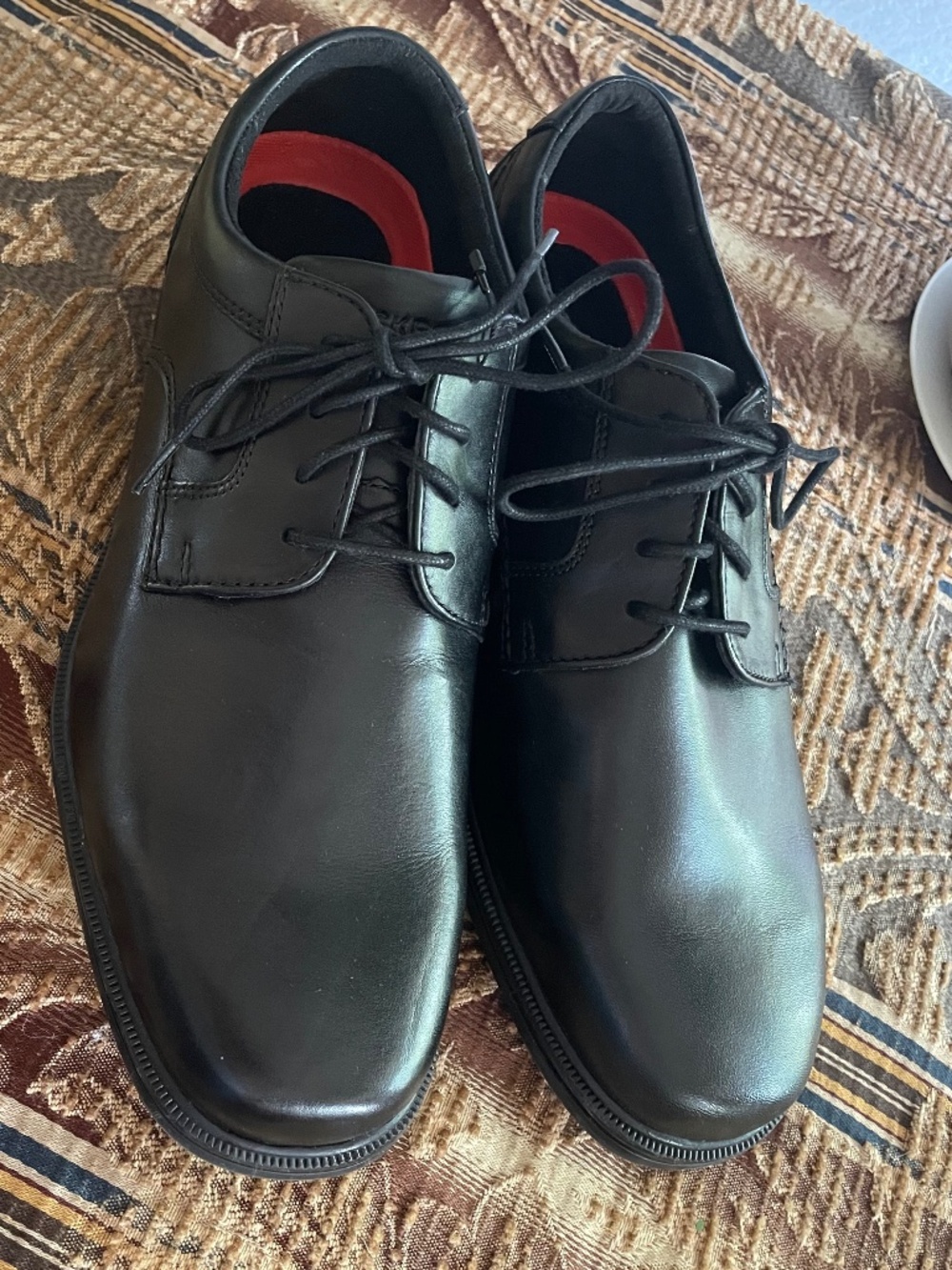 🔥Rockport Men's Taylor Waterproof Oxford, Black Leather NWT size 8